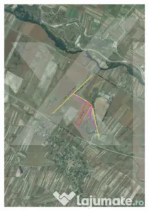 Teren intravilan 10,5 ha cu deschidere la drum, lângă Auto