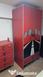 Dormitor Copii Formula 1 din MDF format din 5 corpuri