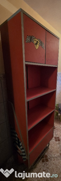 Dormitor Copii Formula 1 din MDF format din 5 corpuri