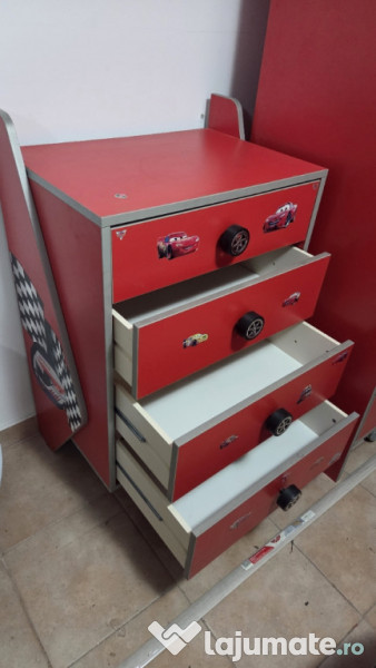 Dormitor Copii Formula 1 din MDF format din 5 corpuri