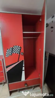 Dormitor Copii Formula 1 din MDF format din 5 corpuri