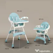 Scaun de masa si joaca pentru copii Kinderplay Green 
