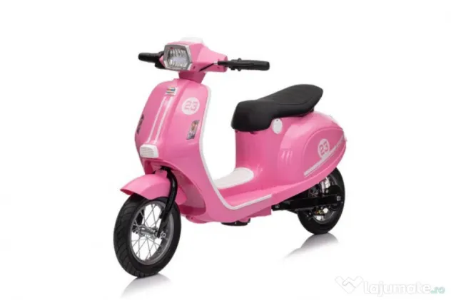 Scuter electric Kinderauto Retro, 350W, 24V 10Ah, roti gonflabile