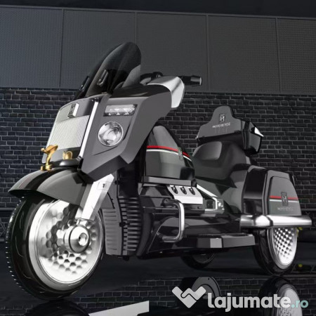 Motocicleta electrica Chopper Royce 2x 40W 12V cu telecomanda Black