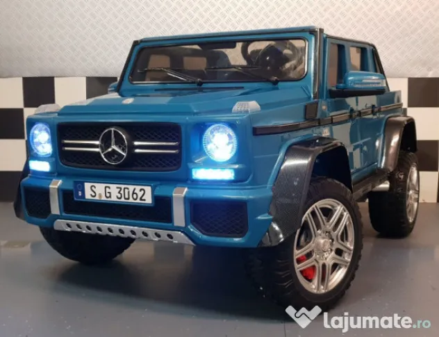 Masinuta electrica mercedes g650 maybach 4wd cu mp4 #blue