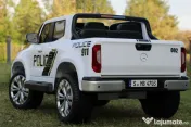 Masinuta electrică de poliție Mercedes X-Class 4x4 180W #alb 