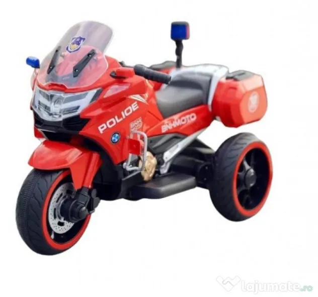 Motocicleta cu 3 roti, Kinderauto POLICE BJML5188 60W, 6V