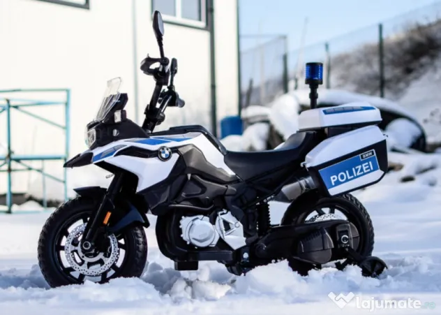 Motocicleta electrica de politie BMW F850 GS 90W 12V cu roti MOI