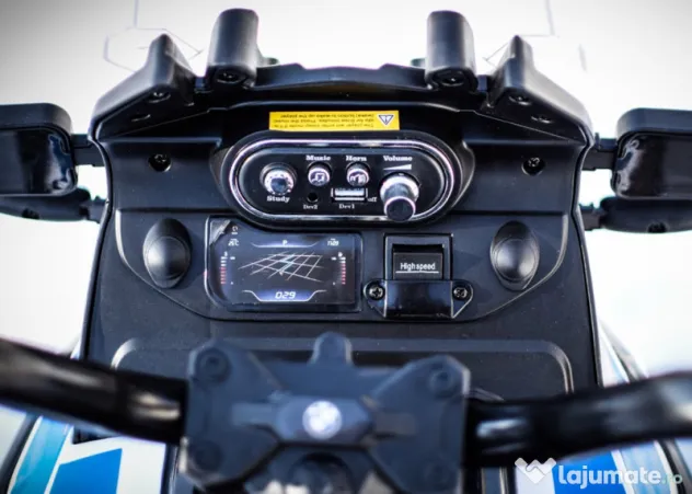 Motocicleta electrica de politie BMW F850 GS 90W 12V cu roti MOI