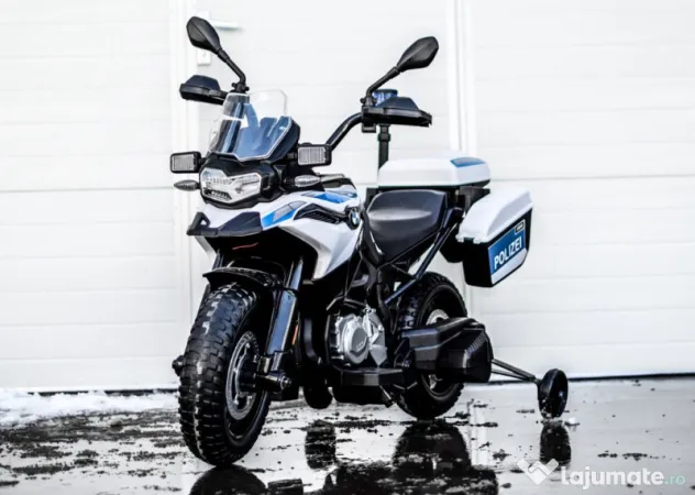 Motocicleta electrica de politie BMW F850 GS 90W 12V cu roti MOI