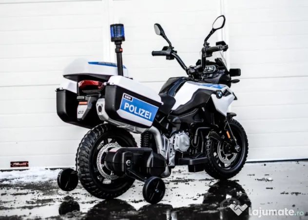 Motocicleta electrica de politie BMW F850 GS 90W 12V cu roti MOI