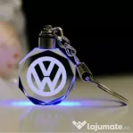 Breloc auto din cristal cu LED - Logo CAR