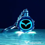 Breloc auto din cristal cu LED - Logo CAR 