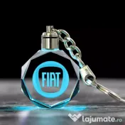 Breloc auto din cristal cu LED - Logo CAR 