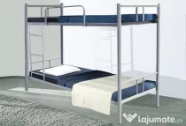 Ansamblu Pat metalic etajat - model BEL 21LYA - Livrare din Stoc