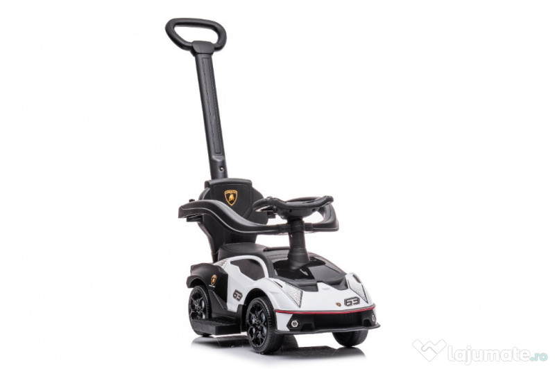 Masinuta premergator pt. copii 2 in 1, Lamborghini Essenza SCV12 White
