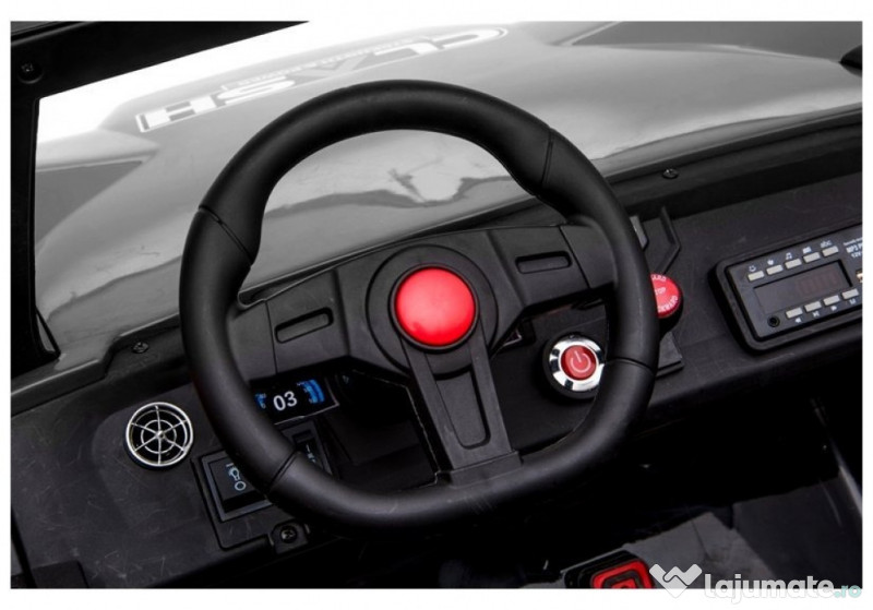 UTV electric cu 4 locuri, Kinderauto XXL Buggy 400W 24V 14Ah Black