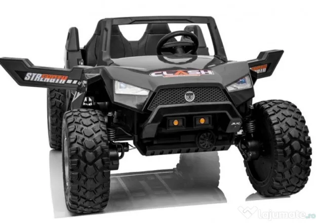 UTV electric cu 4 locuri, Kinderauto XXL Buggy 400W 24V 14Ah Black