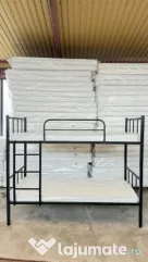 Pat Metalic Etajat Model BEL 2 + 2 Saltele 12 cm – Super Ofertă