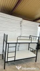 Pat Metalic Etajat Model BEL 2 + 2 Saltele 12 cm – Super Ofertă