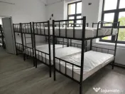 Pat etajat metalic BEL 21 LYA+2 saltele+Set complet lenjerie și pilote 