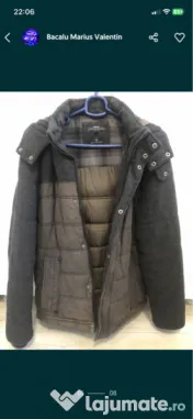 Geaca iarna bărbați NEXT, mărime S/M, cu glugă