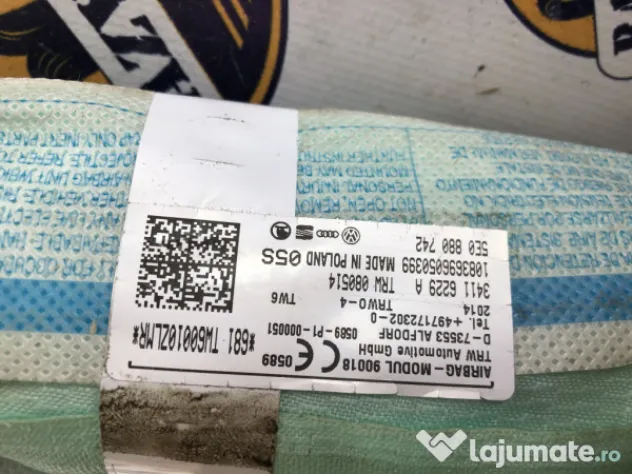 Airbag cortina dreapta Skoda Octavia 3 2014