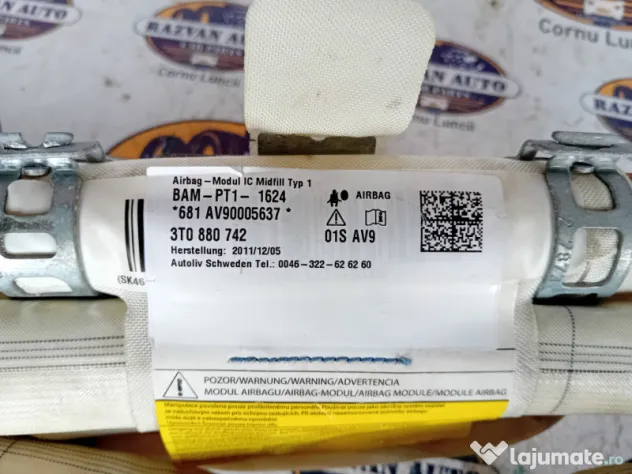 Airbag cortina dreapta Skoda Superb 2 2012
