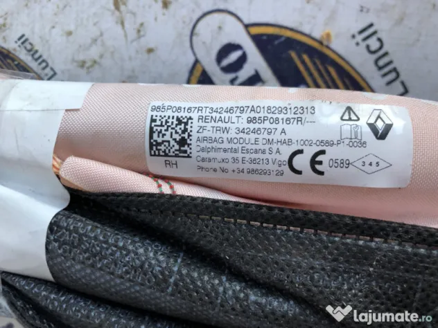 Airbag cortina dreapta Dacia Duster 2019