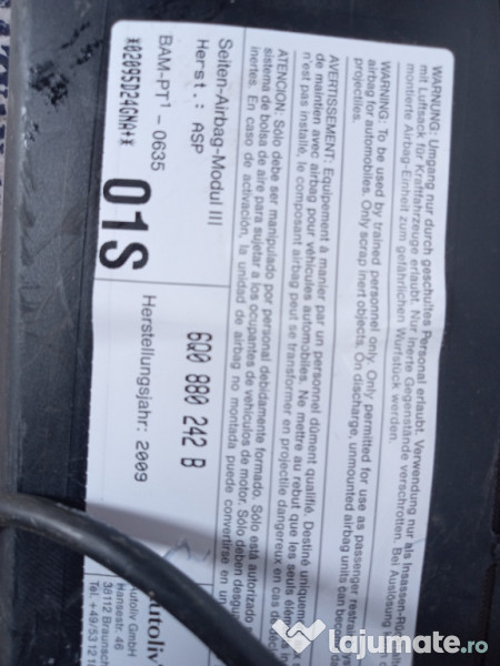 Airbag scaun dreapta fata Skoda Roomster 2009