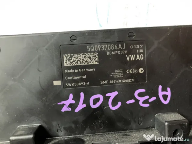 Calculator confort Audi A3 8V 2017