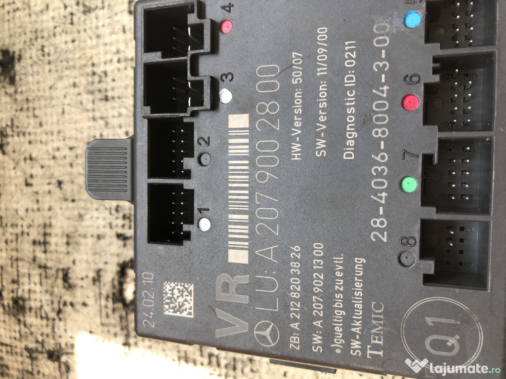 Modul Portiera Dreapta Fata Mercedes E Class Cabrio 2012