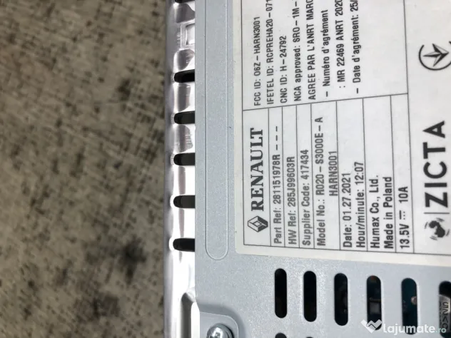 Unitate Multimedia Dacia Sandero 3 1.0 Benzina 2022