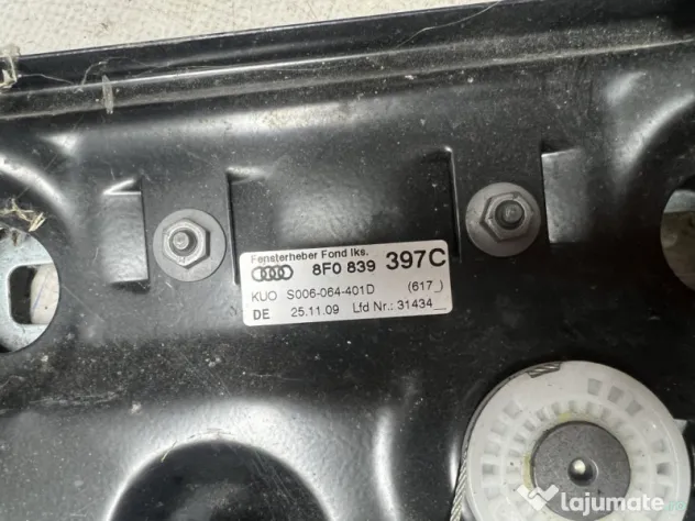 Macara geam stanga fata Audi A5 Cabrio 2009