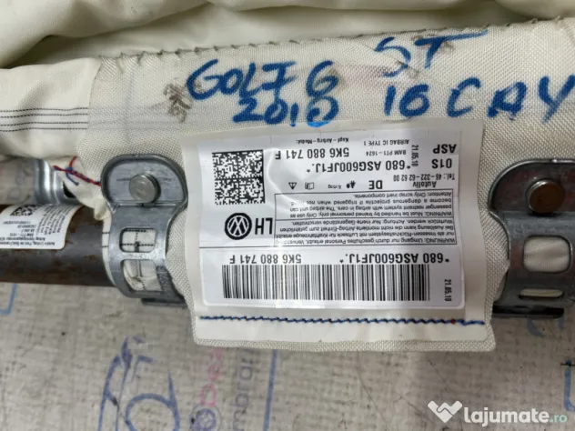 Airbag cortina stanga Volkswagen Golf 6 Hatchback 2010