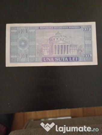 Bancnota comunistă 100 lei din 1966