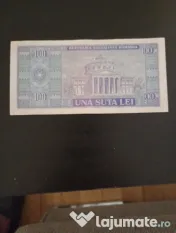 Bancnota comunistă 100 lei din 1966 