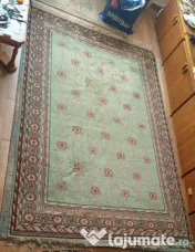 Covor lana 100% natural hand-made-cadru ornamental 310 x 195
