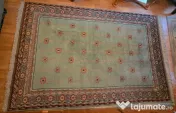 Covor lana 100% natural hand-made-cadru ornamental 310 x 195