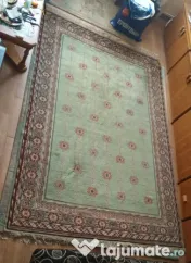 Covor lana 100% natural hand-made-cadru ornamental 310 x 195