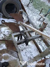 Plug 3 brazde mici italian cu brazdare reglabile 