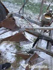 Plug 3 brazde mici italian cu brazdare reglabile 