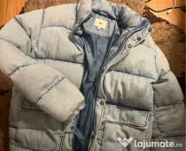 Geacă groasă de iarnă din jeanși (blugi)