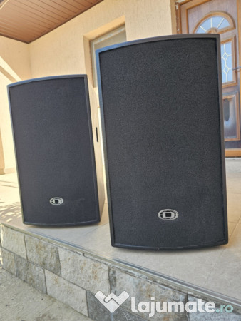 2 Boxe Dynacord 600w, profesionale, cu filtre de sunet