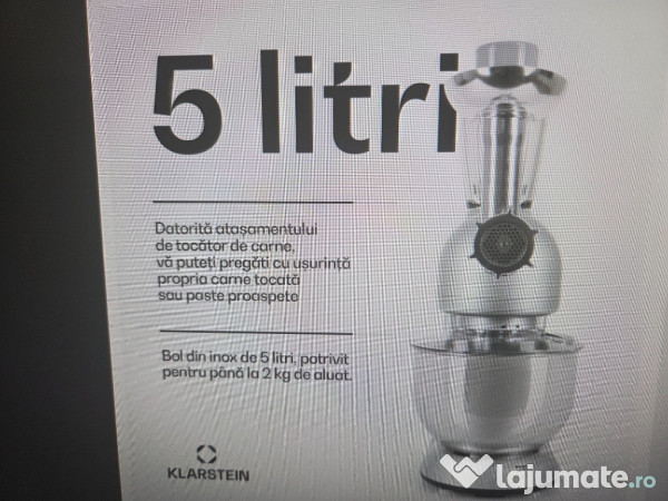 Robot de Bucătărie cu Mașină de Tocat Carne Klarstein