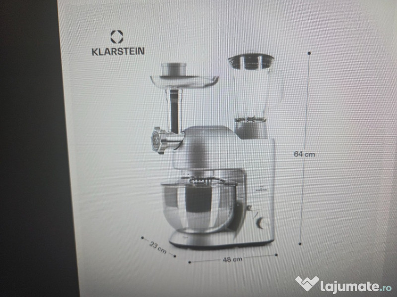 Robot de Bucătărie cu Mașină de Tocat Carne Klarstein