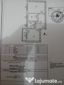 Apartament 2 Camere Pta Precista 53mp et.2 decomandat centrala termopan