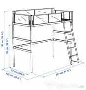 Pat supraetajat (+saltea) IKEA 