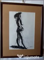 Tuș semnat, lucrare veche deosebită