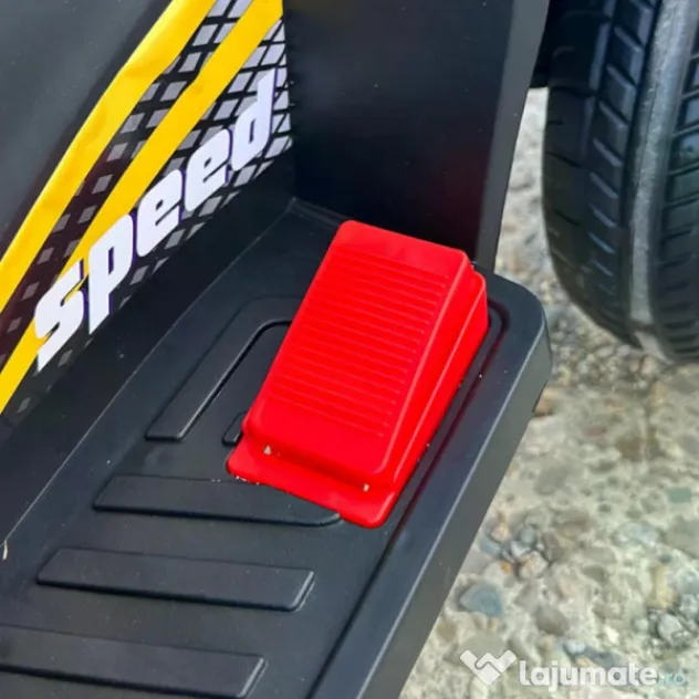 ATV electric cu maner 4 in 1, Kinderauto Hercules 35W 6V, RC #yellow